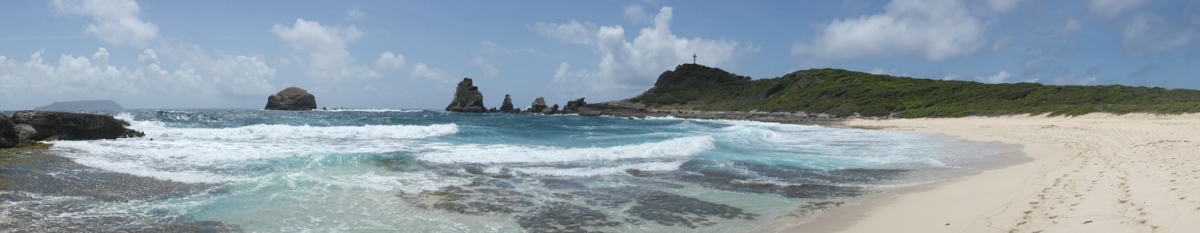 Panorama am Pointe des Chateaux auf Guadeloupe (Alexander Mirschel)  Copyright 
License Information available under 'Proof of Image Sources'